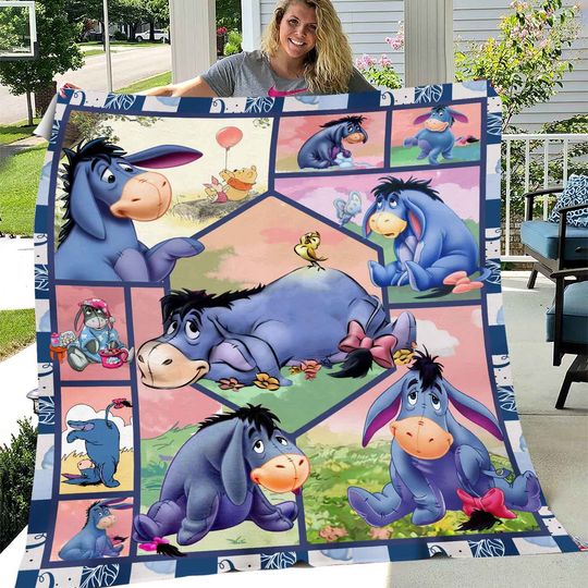 Family Eeyore Blanket Winnie The Pooh Eeyore Fleece Blanket