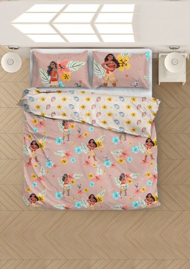 Franco Disney Princess Moana Kids Bedding Super Soft & Cozy Comforter and Sheet Set with Sham, Full,
