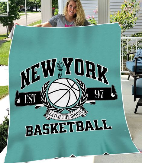New York Liberty Women's Basketball Vintage Youth & Adult Throw Blanket