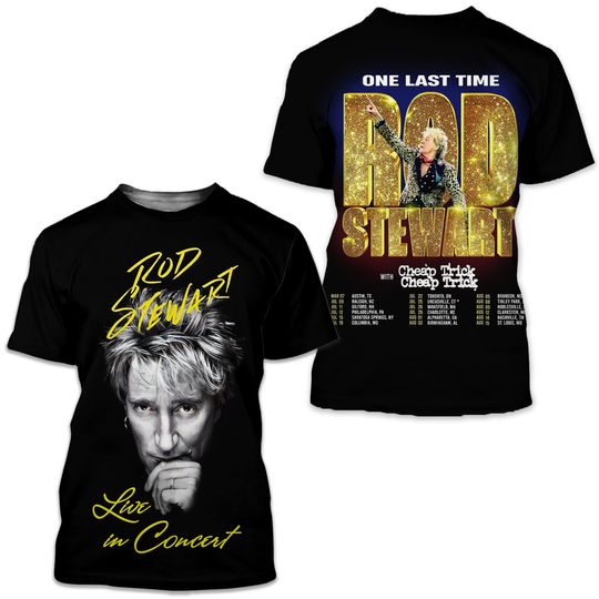 Rod Stewart Live In Concert One Last Time 3D T-Shirt