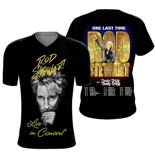 Rod Stewart Live In Concert One Last Time 3D T-Shirt