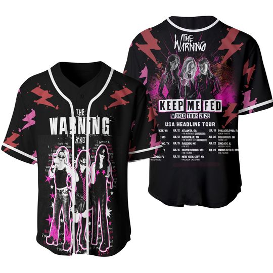 The Warning Tour 2025 Baseball Jersey