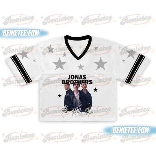 Jonas Brothers Croptop Football Jersey, Retro Jonas Brothers Tour Shirt