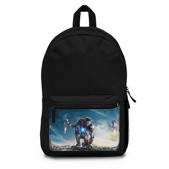 Iron Man Backpack, Heroic School Bag, Gift for Fans, Travel Companion, Back to School Essentials