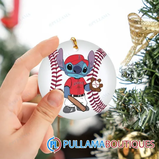 Los Angeles Baseball Team Angelss Christmas Ornament Gift Decor