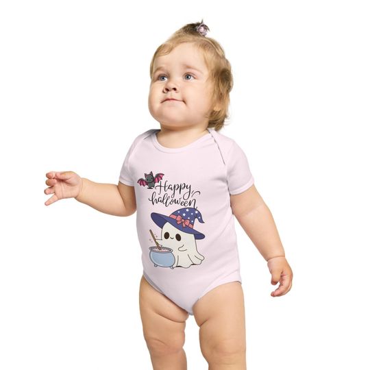 Cute Halloween Baby Bodysuit, Infant One-Piece Outfit, Spooky Baby Romper