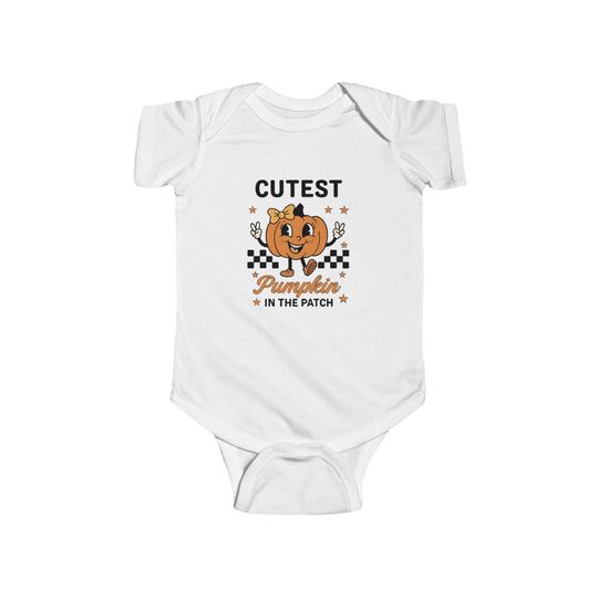 Cutest Pumpkin Bodysuit for Infants, Baby Halloween Outfit, Cute Baby Costume