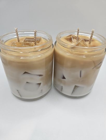Iced Coffee Scented Candle for Coffee Lovers, Dessert Candle, Christmas Gift