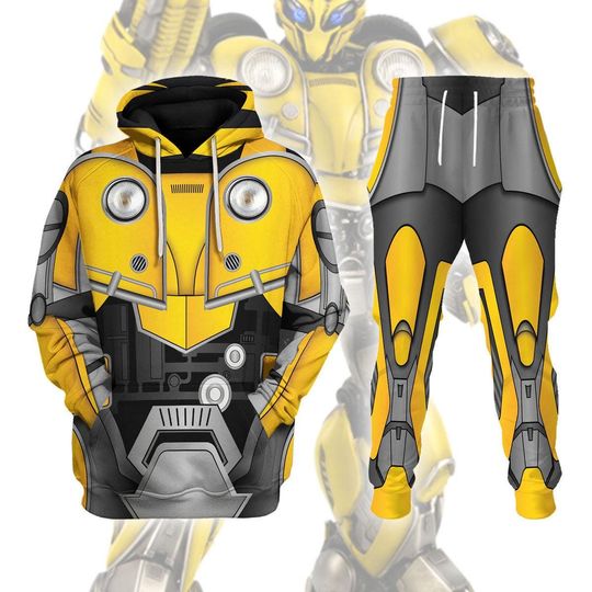 Transformers Bumblebee Hoodie Jogger Set, Bumblebee Cosplay 3D Hoodie,  Autobot Costume Cosplay, Gift For Him