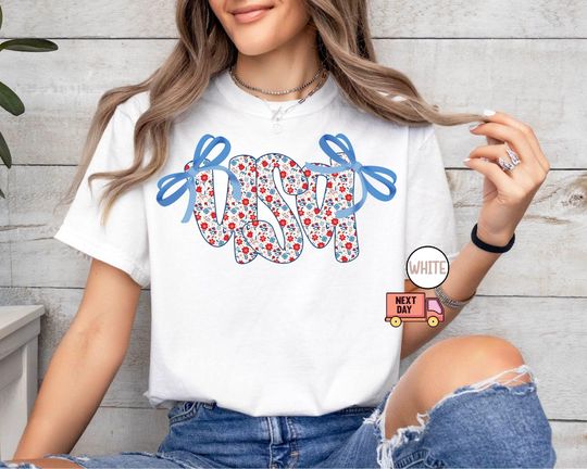 Comfort Colors Coquette USA Shirt, 4th of July Shirt Women