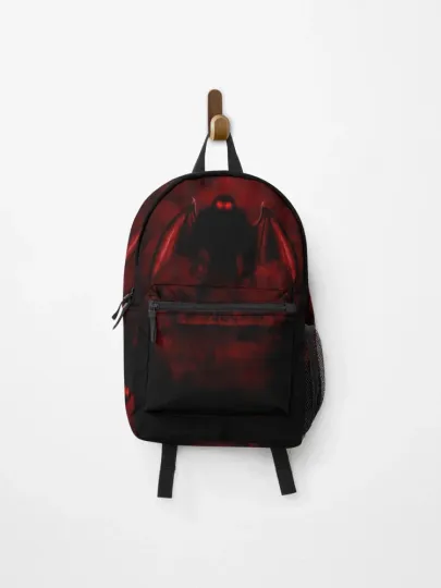 MOTHMAN Backpack, Cryptid Creature Gothic Style Bag for Mythical Fans