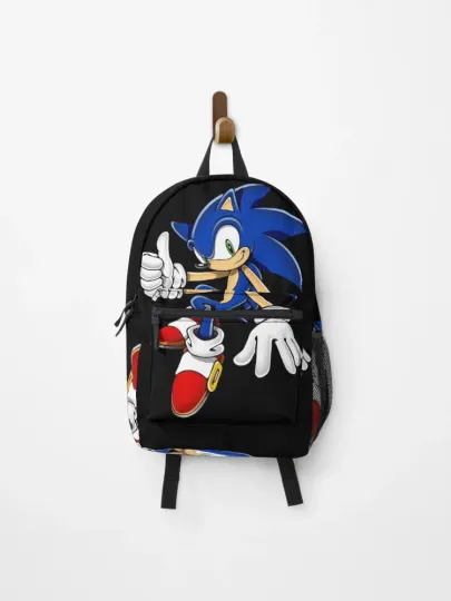 Sonic the Hedgehog Backpack, Classic Blue Speedster Kids School Bag