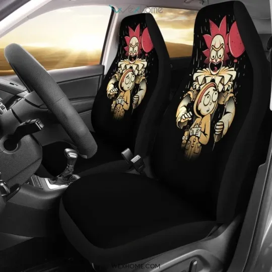 Rick and Rickandmorty IT Car Seat Covers Crossover Cartoon Horror Fan Gift
