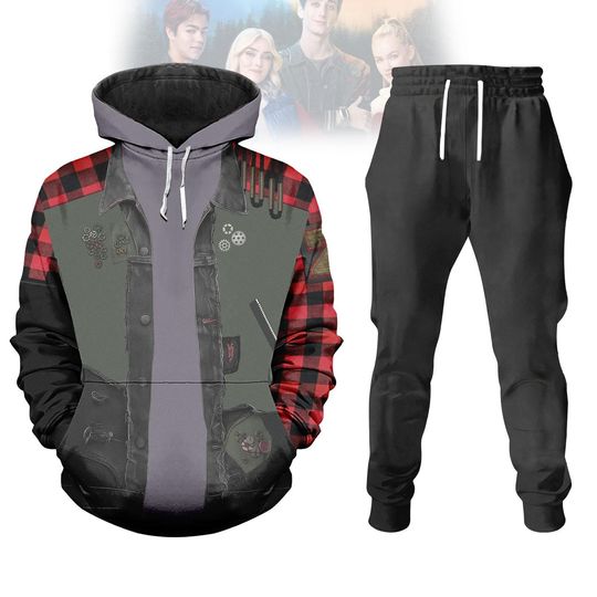 Zed Zombies 4 Cosplay Hoodie Jogger Set, Disney Zombies 4 Costume Hoodie, Zed Necrodopolis Costume Hoodie, Zombies Zed Cosplay Shirt