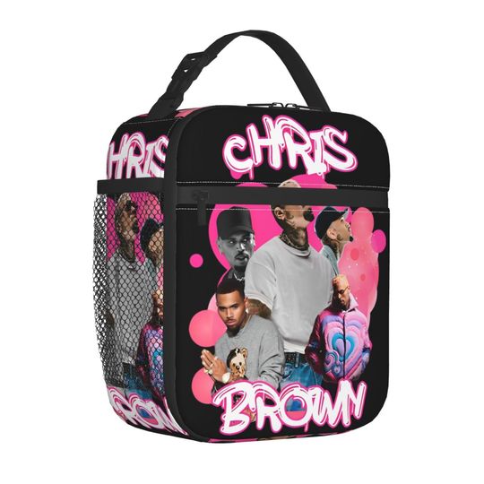 Chris Brown Breezy Bowl XX Tour Insulated Lunch Bag for Kids