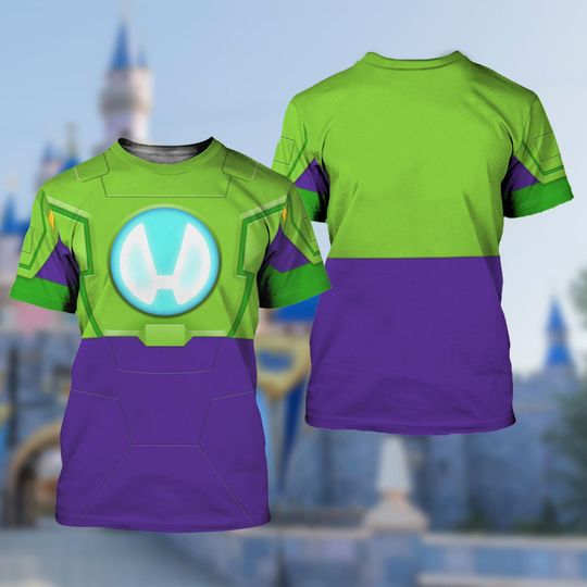 Marvel Iron Man and His Amazing Friends Costume T-shirt, Hulk Junior Disney Cosplay Costume, Halloween Costume Shirt, Disneyland Outfit