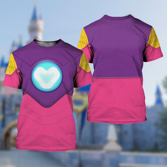 Marvel Iron Man and His Amazing Friends Costume T-shirt, IronHeart Junior Disney Cosplay Costume, Halloween Costume Tee, Disneyland Outfit