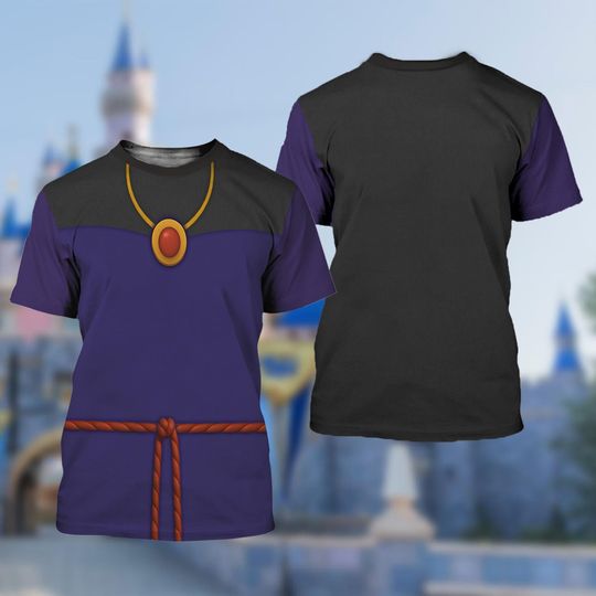 Evil Queen 3D T-Shirt, Snow White Villain Character All Over Print Shirt, Evil Queen Cosplay Costume Tee, Snow White Regina Costume T-Shirt