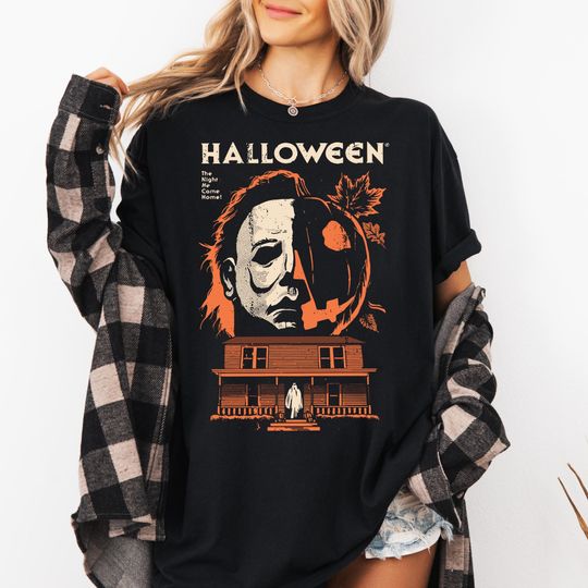 Michael Myers Halloween Graphic T-Shirt - Horror Movie Spooky Season Tee for Men and Women