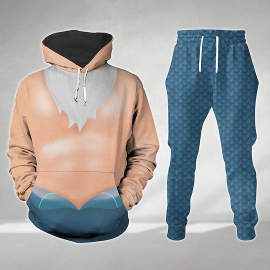 King Triton Costume Hoodie, The Little Mermaid Characters Cosplay