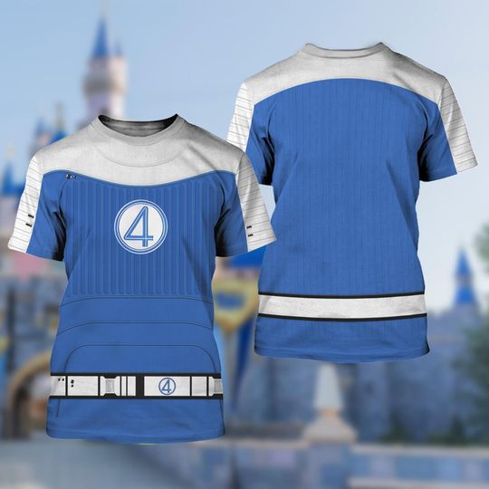 Disneyland Ben Grimm Thing 3D Adult T-Shirt, Fantastic Four First Steps All Over Print Shirt, Thing Avengers Halloween Costume T-Shirt