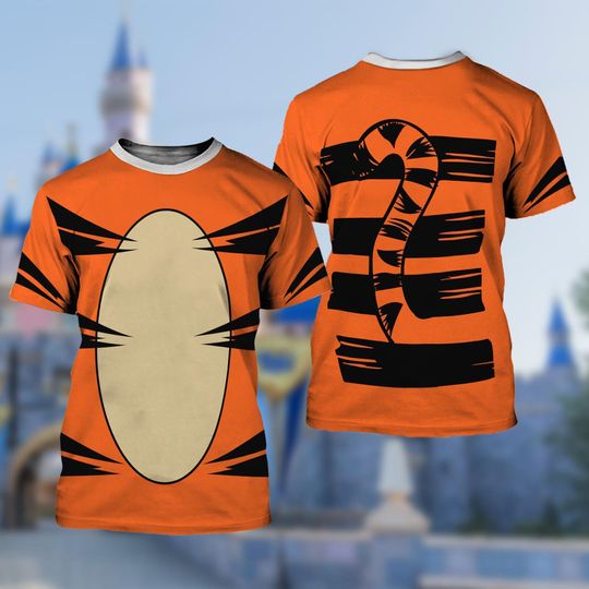 Pooh Tigger Piglet Eeyore 3D Adult T-shirt, Winnie The Pooh Cosplay Costume Shirt, Pooh And Friends Halloween Costume Shirt