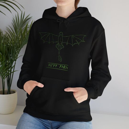 Heavy Blend Hooded Sweatshirt Night Fury Sketch Toothless
