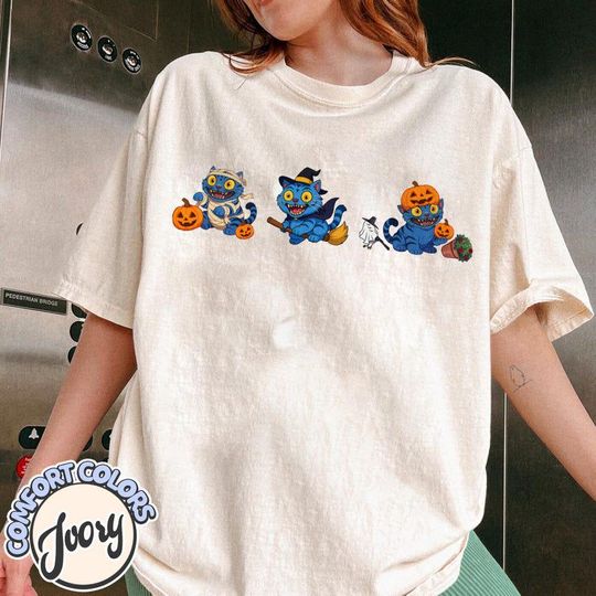 Halloween Tiger Derpy T-Shirt, Derpy Tiger Halloween Tee, Spooky Season Shirt, Kpop Inspired Spooky Shirt