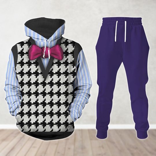 Fear Inside Out Costume Hoodie, Men Joggers, Disney Pixar Cartoon Shirt, Halloween Cosplay Hoodie, Disneyland Shirt, Movie Lover Gift