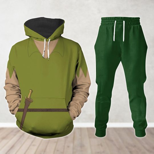 Disney Peter Pan Costume Hoodie, Men Joggers, Magic Kingdom Shirt, Disneyland Family Cosplay, Disney Adventure Merch, Halloween Gift