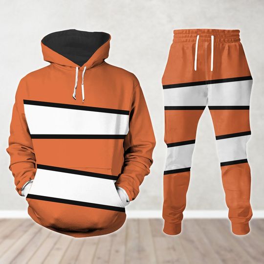 Nemo Costume Cosplay Costume Hoodie, Men Joggers, Finding Nemo Shirt, Finding Dory Hoodie, Disney Fish Halloween Outfits For Men Women