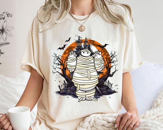 Disney Big Hero 6 Baymax Skeleton Halloween Shirts, Baymax Mummy Shirt