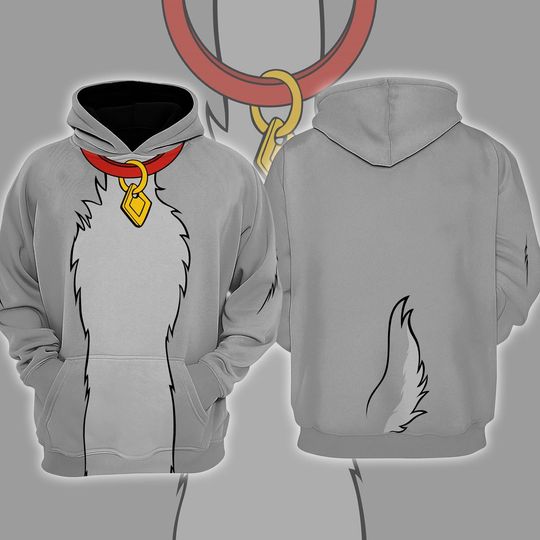 Lady and the Tramp All Over Print Hoodie, The Tramp Cosplay Hoodie, Tramp Cosplay, The Tramp Costume, Halloween Cosplay Outfits