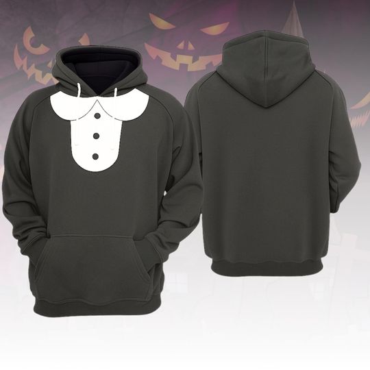 Gothic Girl Costume Hoodie, Creepy Academy Cosplay Hoodie, Spooky Gothic Hoodie For Halloween, Movie Series Costume Hoodie Adult