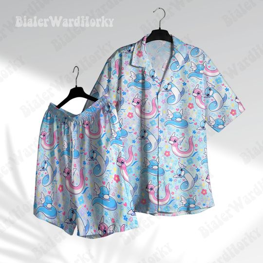 Dragoni Cute Hawaiian Shirt Summer Shirt Anime Shirt Gifts
