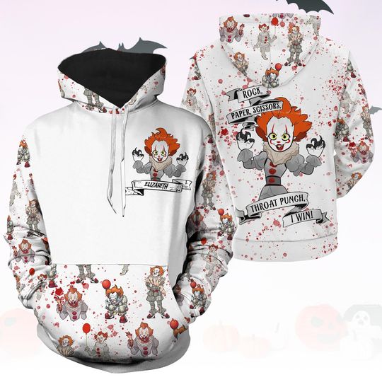 Freddy Krueger Hoodie And Leggings, Halloween Horror Movie Outfit, Nightmare On Elm Street Costume Look, Scary Slasher Loungewear