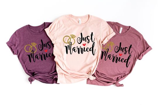 Just Married Shirts, Honeymoon Shirts, Newlywed Shirts, Wedding Shirts, Wife and Husband Shirts, Couple Shirts