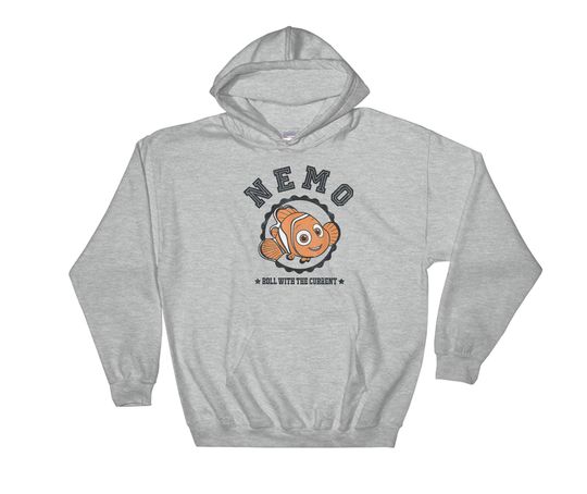Vintage Finding Dory Nemo Roll With The Curren  Finding Hoodie