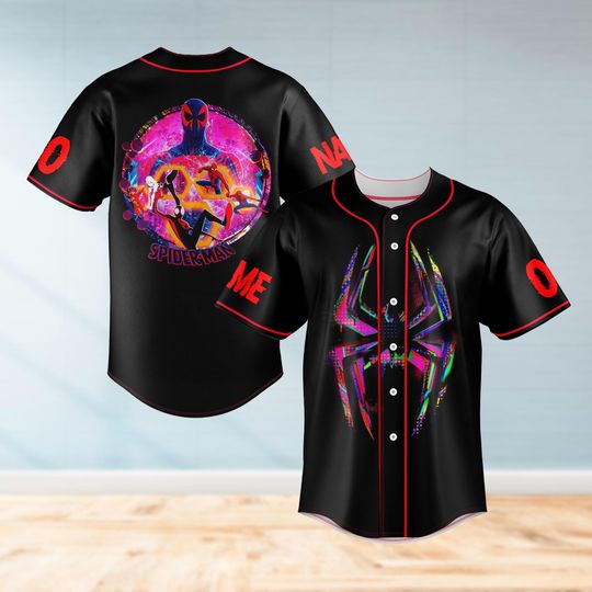 Custom Spiderman Baseball Jersey Shirt, Personalized Spider Man Shirt, Superhero Shirt, Spiderman Lover Shirt,Retro Family Spider Shirt