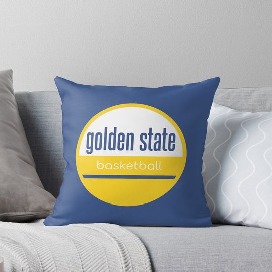 golden state basketball Pillow, Basketball Gift, Gift for Fan