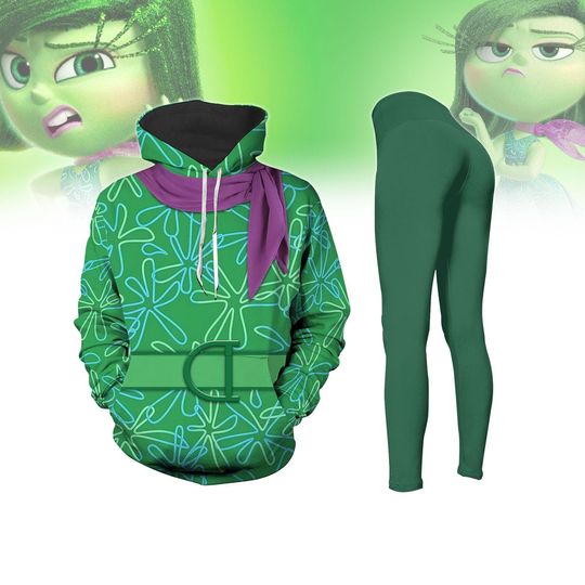 Disgust Cosplay Shirt, Disgust Inside Out 2 Hoodie Legging