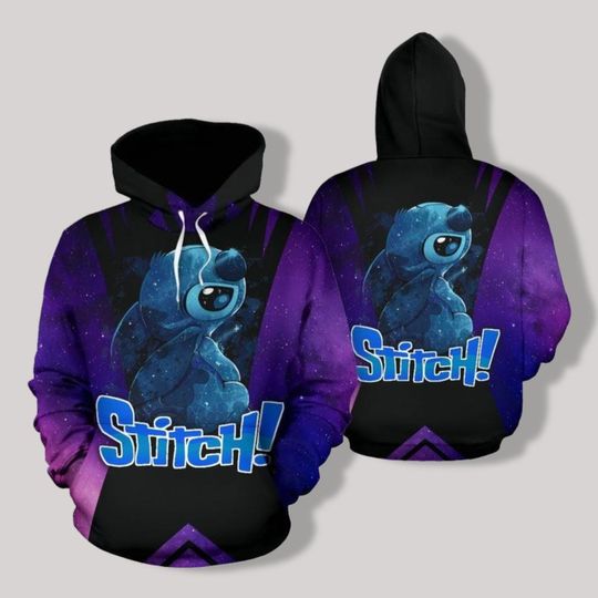 Stitch Hoodie Leggings, Stitch 3D All Over Print T-Shirt