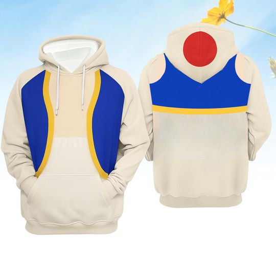 Toad Costume Hoodie, Mushroom Character Cosplay Hoodie For Fans