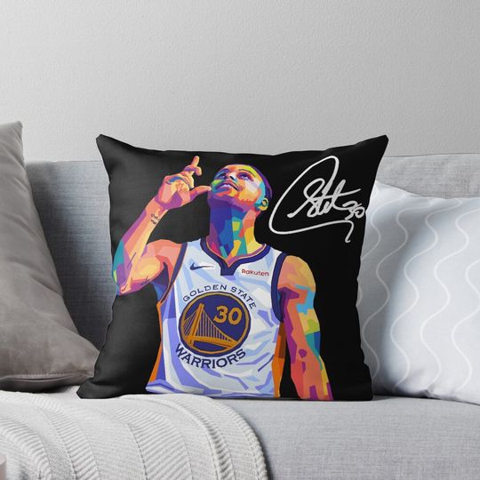 Stephen Curry Inspirational Wpap Art Pillow, Basketball Gift, Gift for Fan
