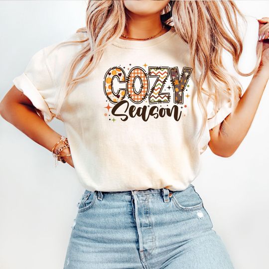 Comfort Colors Cozy Season Shirt, Atumn Crewneck Fall Shirt, Fall Shirt, Halloween Shirt