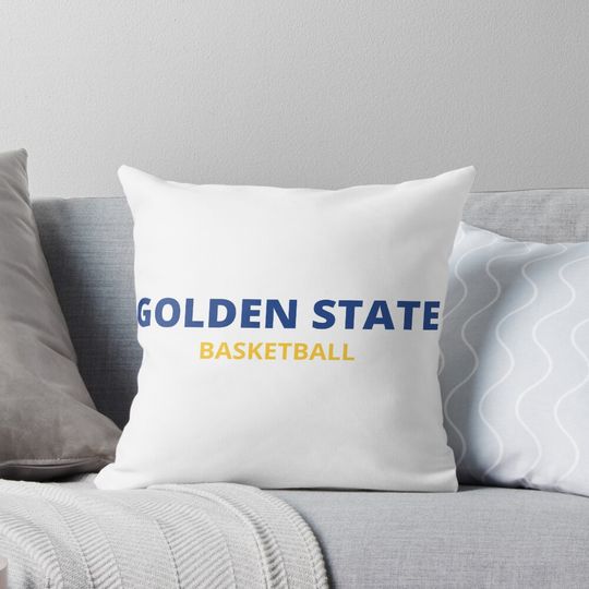 Golden State Basketball Pillow, Basketball Gift, Gift for Fan