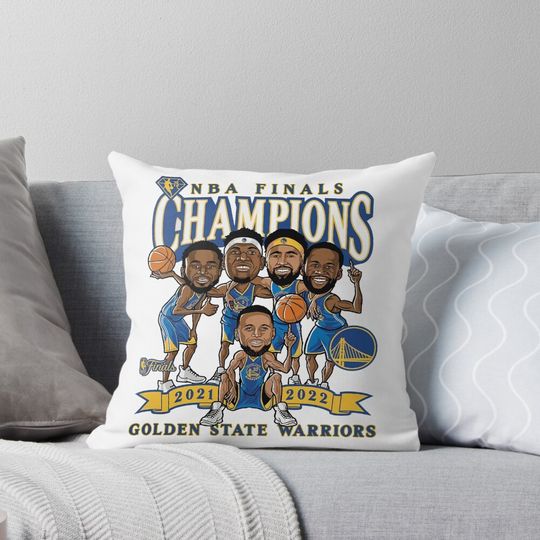 Golden State Big 5 Champions Basketball 2022 Pillow, Basketball Gift, Gift for Fan