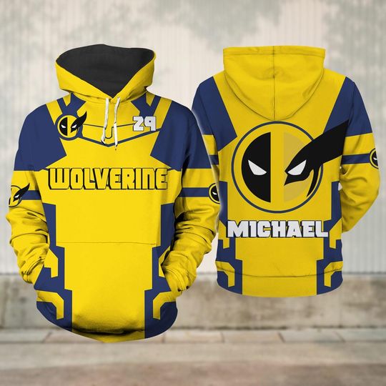 Halloween Wolverine Cosplay Hoodie, Wolverine 3D Shirt, X-Men Cosplay Sweatshirt, Superhero Gift For Him, Halloween Costume Gift