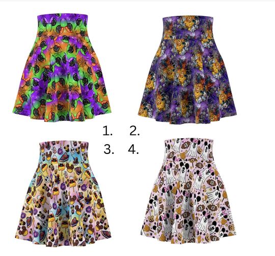 Halloween Skater Skirt for Women