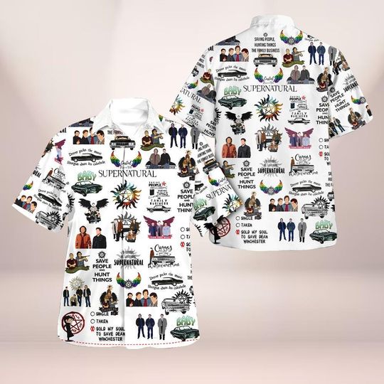 Supernatural Button Shirt, Supernatural Shirt For Men, Winchester Brothers Button Up Shirt, Carry on My Wayward Son Women Shirt